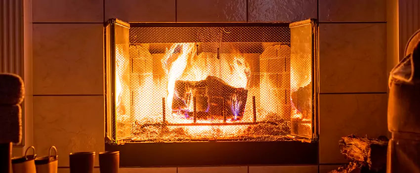 Mendota Hearth Landscape Fireplace Installation in Liberty, Missouri