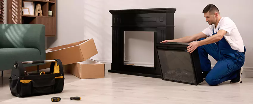 Old Rusted Metal Fireplace Repair And Replacement in Liberty, MO